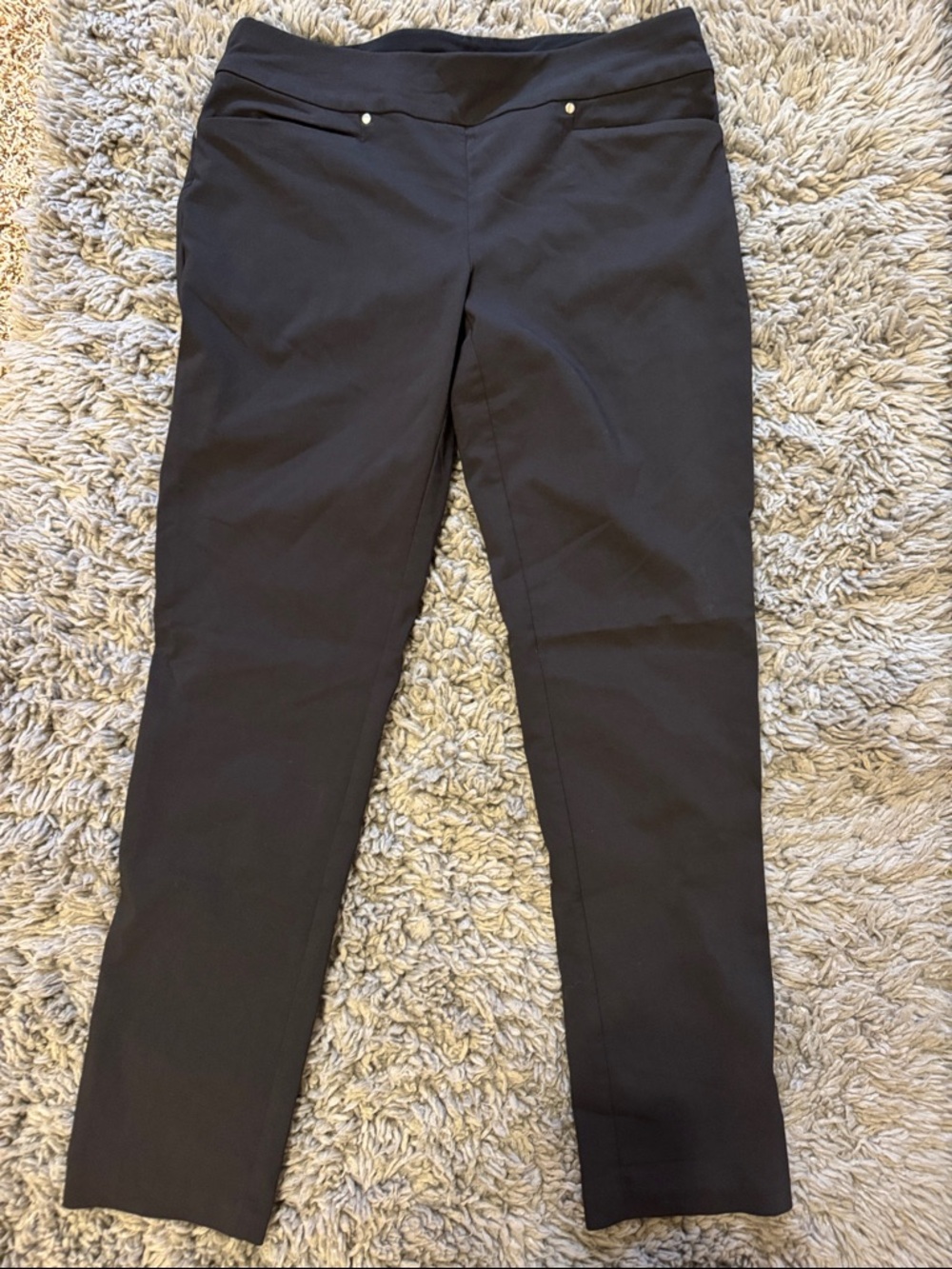Black Straight-Leg golf Pants